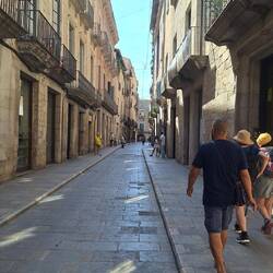The oldest street in Girona and built by the Romans