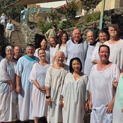 Group being baptized