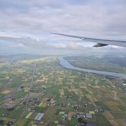 Kurz vor der Landung in Narita