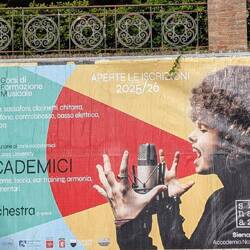 Werbeplakat für die Jazz Akademie in Siena