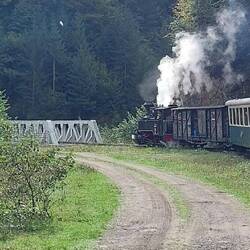 Our train from a window