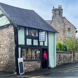 Cute town of Ruthin. We had coffee, cake, figured digital parking and bought groceries.