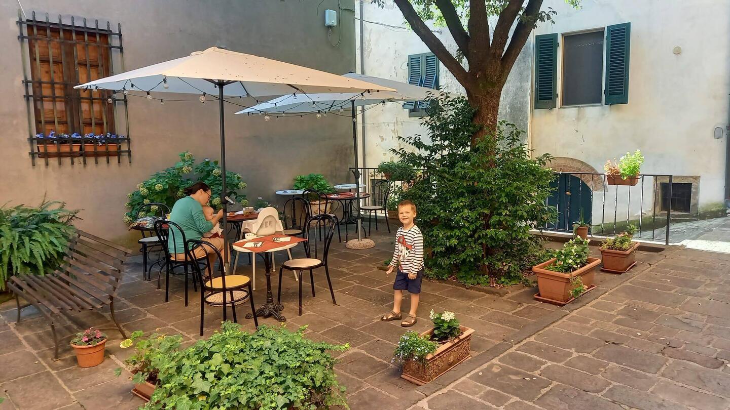 Terrasse du petit déjeuner