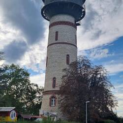 Wasserturm von Rheinfelden DE, gleich nebenan das Ristorante