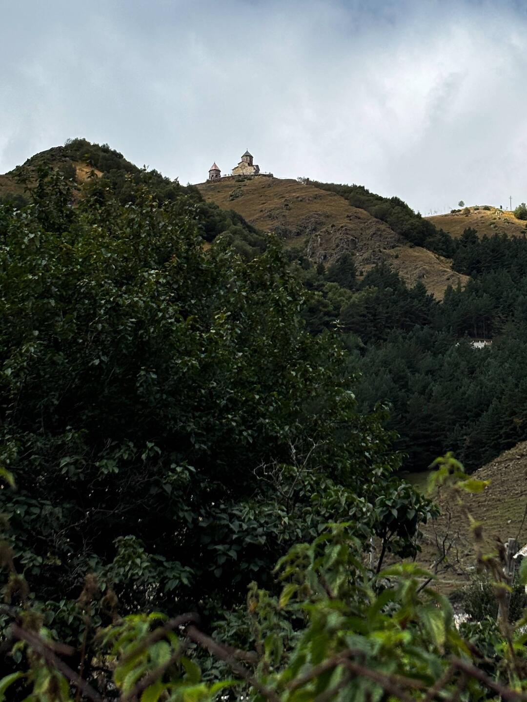 Trinity church on the mountain top. Our destination.