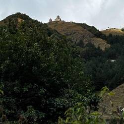 Trinity church on the mountain top. Our destination.
