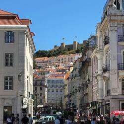 Castello de Sao Jorge castle overlooking Lisbon