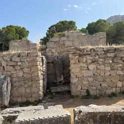 Statue hidden in house