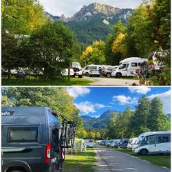 Camping Bannwaldsee - auf einer Seite die Berge