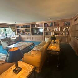 Comfy library just off the lobby