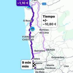 Nuestro camino de hoy, no fueron muchos Km, carretera sin peajes