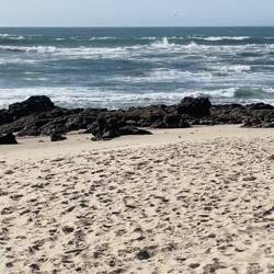 Bastante viento y olas de considerable tamaño