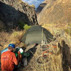 Perched on a ledge (the old road), our eagle's nest