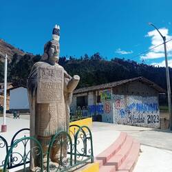 Prehispanic figure in Cochamarca