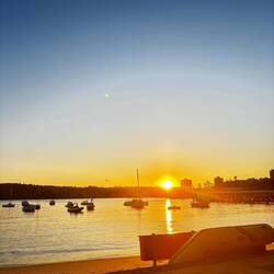 Zonsondergang in Manly
