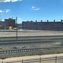 The remaining 7 stalls of Cheyenne's locomotive roundhouse