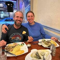 Letztes Abendessen mit den beiden