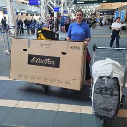 Die Räder sind verpackt. Wir sind bereit für den Rückflug