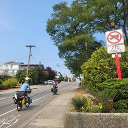 Selbst für LKWs zu steil