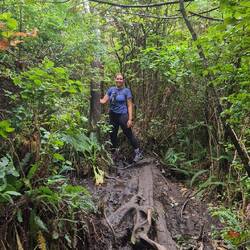 Endlich mal wieder so richtig Schlamm. Auch hier kamen Erinnerungen an Neuseeland hoch