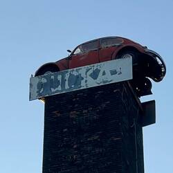 The Amsterdam VW Beetle on the Smokestack