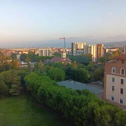 The view from our 6th floor room at Hotel Villa Rossi
