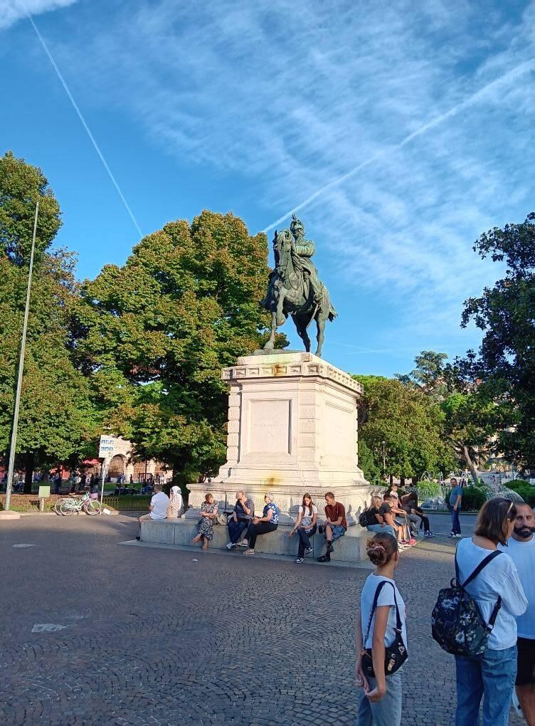 Statue of Victor Emmanuel II, first ruler of all Italy (1861) since the 6th century