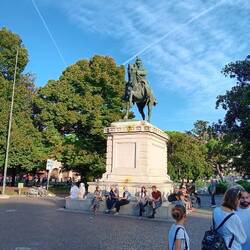 Statue of Victor Emmanuel II, first ruler of all Italy (1861) since the 6th century