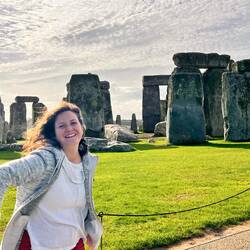 Arrived at Stonehenge, first to reach the site upon the opening.