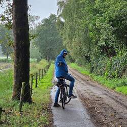 Auf dem Weg nach Ede regnete es plötzlich