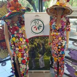 The crocheted dresses