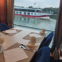 View from our tabl