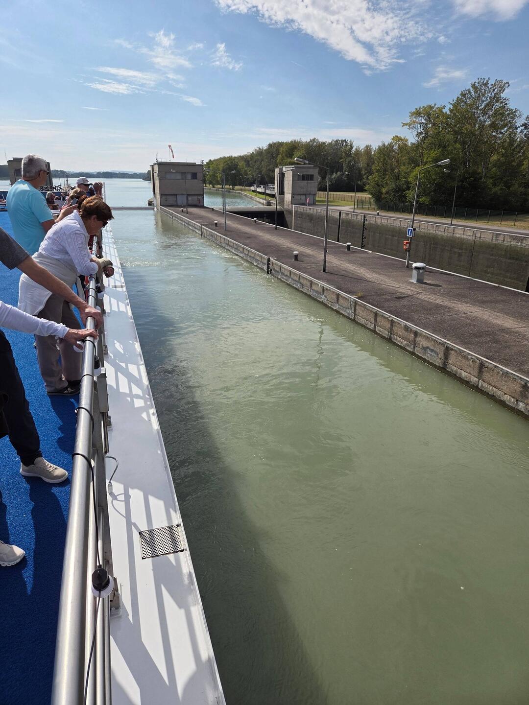 Going through the locks!