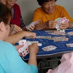 John decided these Bridge players were too good for him