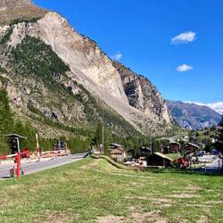 Bergsturz von Randa 1991. In 2 Tagen stürzten insgesamt 33 Mio Kubikmeter Fels ins Tal