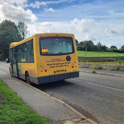 The little bus that took me 8 miles to near Somerset Monument to start my walk