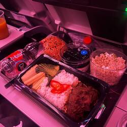 Echt gutes Flugzeugessen