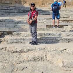 Climbing southern steps that Jesus would have walked up to the old city