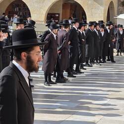 Ceremony at the Western Wall.