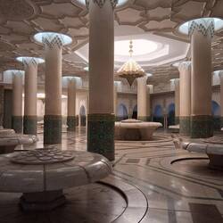 Im Keller befinden sich die Waschgelegenheiten.