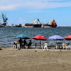 A public beach in Veracruz.