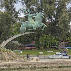 Leuk beeld aan de overkant.