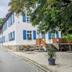 Leider hat der Gasthof vor dem Campingplatz ausgerechnet heute Ruhetag