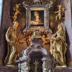 The weeping Madonna.