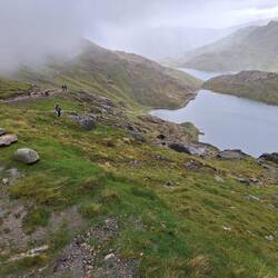 Dropping below the cloud the view were spectacular