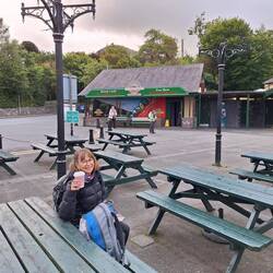 Waiting for the train