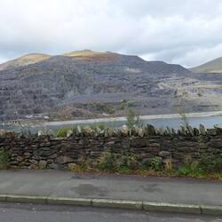 Big slate quarry spied on the bus back to Llanberis
