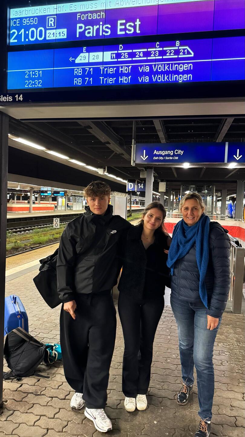 Abschied am Saarbrücker Hautbahnhof
