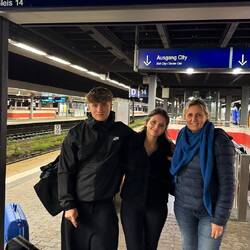 Abschied am Saarbrücker Hautbahnhof