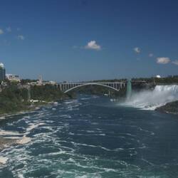 American Falls and the bridge into the US